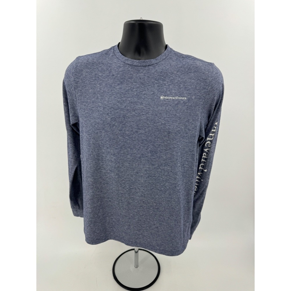 Vineyard Vines Long Sleeve Size 18 Youth XL Blue Edgartown T Shirt Youth Casual